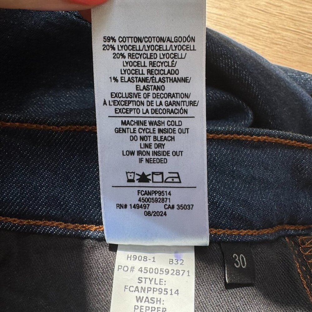 NWT Favorite Daughter Mischa High Rise Wide Leg Jeans Denim in Pepper Blue 30 - Picture 15 of 16